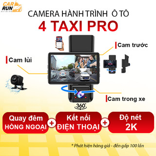   CHÍNH HÃNG Camera hành trình ô tô 4 TAXI Pro 3 CAM trước trong sau Camera ô tô kết nối điện thoại. 