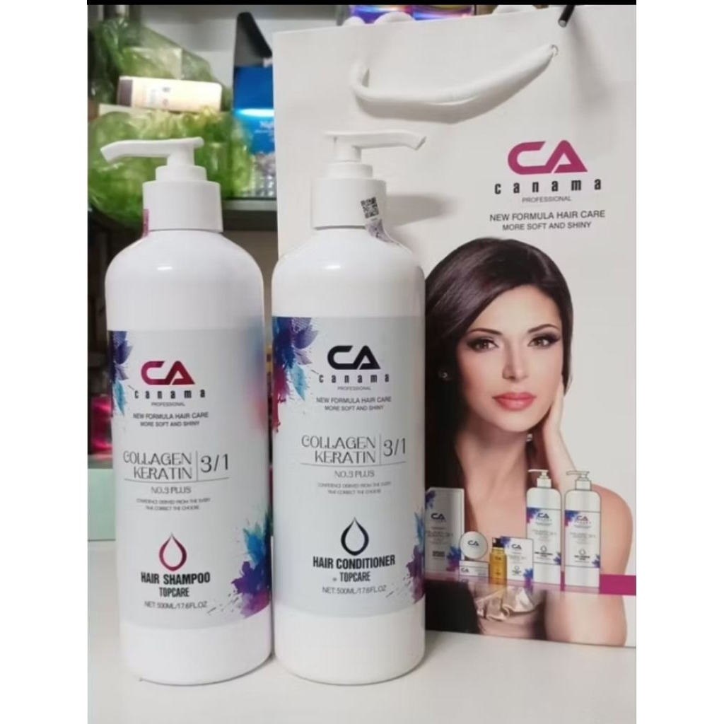 Canama Dầu Gội Xã Collagen Keratin Kích Thích Mọc Tóc 500ml