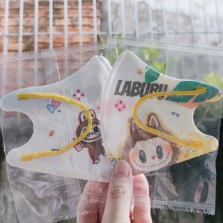 Set 10 Khẩu Trang Trẻ Em PK288 Họa Tiết Labubu Dễ Thương Ngộ Nghĩnh Cho Bé 3-10 Tuổi Thoáng Khí An Toàn