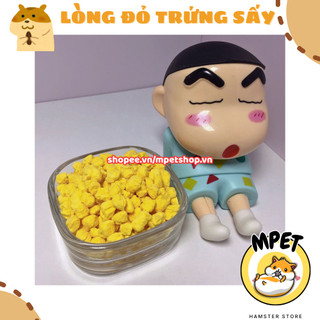 [50Gr] LÒNG ĐỎ TRỨNG SẤY DẠNG SỎI - MƯỢT LÔNG, VỖ BÉO, LỢI SỮA cho hamster bầu