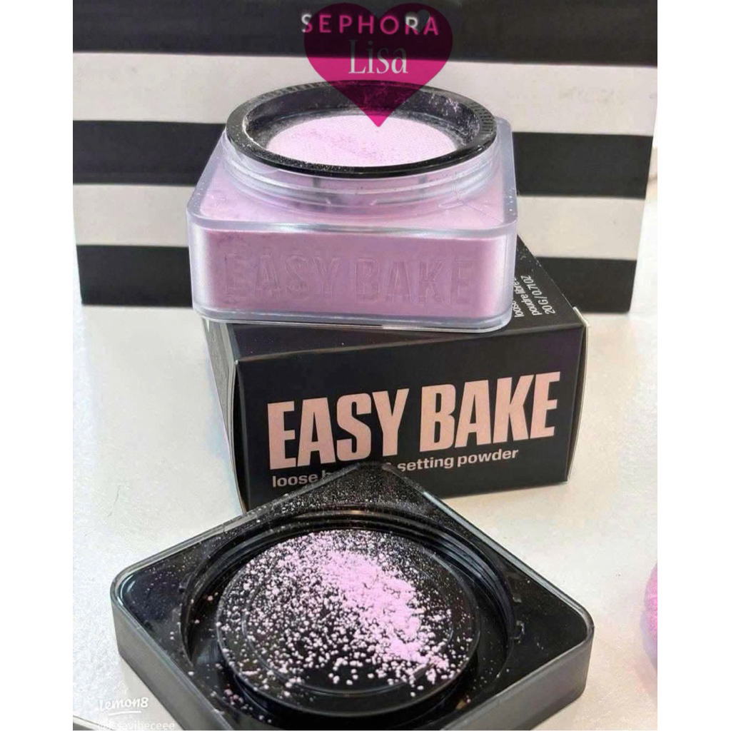 Huda Beauty Easy Bake Loose Setting Powder – Lavender ✨