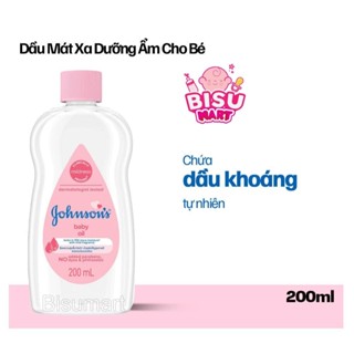  Dầu Massage Dầu mát sa dưỡng ẩm cho bé Johnson Baby oil chai 50ml 200ml 