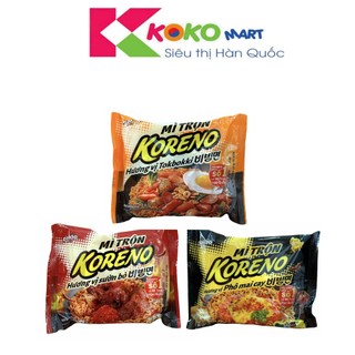  Mì trộn khô Koreno vị phô mai cay bò và tokbokki gói 74g 