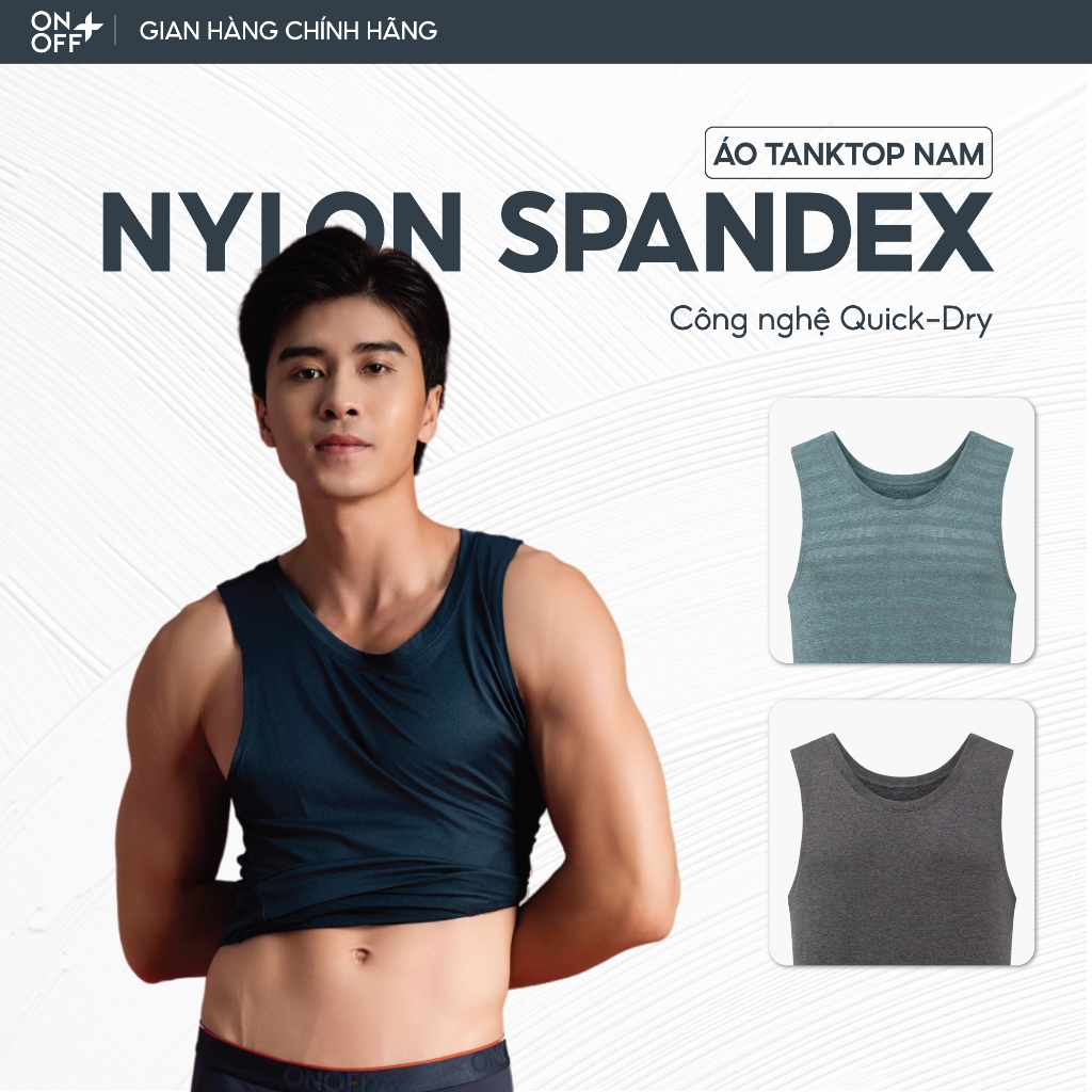 Áo ba lỗ nam thể thao Công nghệ Quick-Dry siêu khô thoáng mềm mịn nhẹ làm mát nhanh - ONOFF 18TS24A2