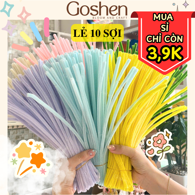 Hơn 99 Tông Màu Kẽm Nhung Làm Hoa, Dây Kẽm Bọc Nhung