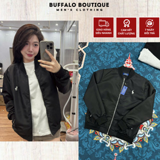 Áo Khoác Gió Nam Rap Lau Ren Thêu Ngựa Siêu Nét - Áo Khoác Bomber Nam Nữ Phối Khóa Siêu Đẹp