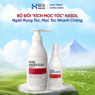  Bộ Đôi "KÍCH MỌC TÓC" HASOL Ngăn Rụng Tóc Mọc Tóc Nhanh Chóng - Ha'sol Anagen Scalp Shampoo +Ha'sol Anagen Active Tonic 