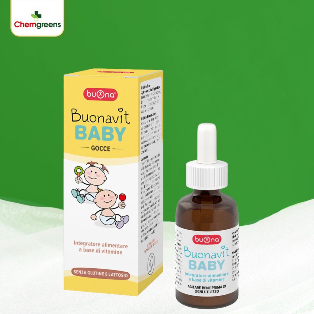 Buonavit Baby Gocce Buona - Vitamin tổng hợp dạng nhỏ giọt cho bé, giúp trẻ ăn ngon (lọ 20ml)