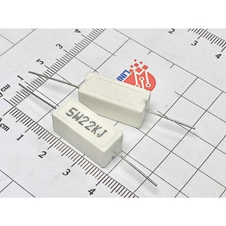 [Combo 10 chiếc] Điện trở sứ 5W 22K 5% chân nằm