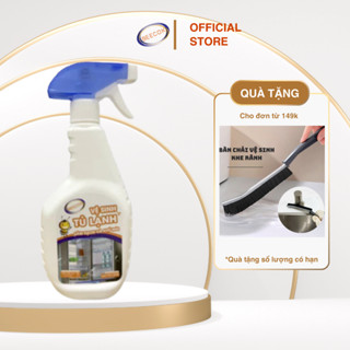 Xịt Vệ Sinh Tủ Lạnh Beecok Hương Chanh Dung Tích 500ml Làm Sạch Tủ Lạnh, Lò Nướng, Bếp Từ