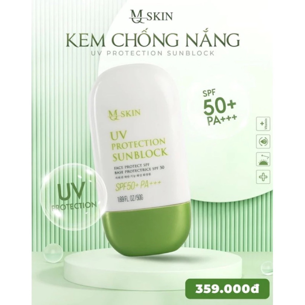 KEM CHỐNG NẮNG MQSKIN MỚI RA