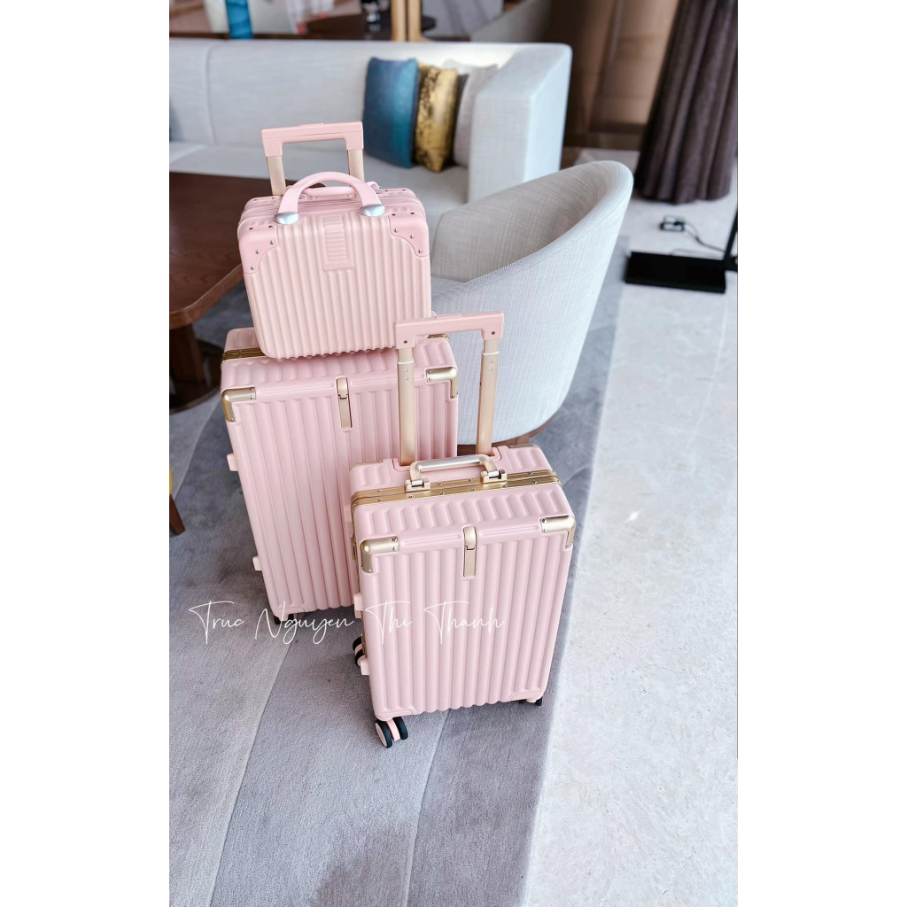 VALI KHUNG NHÔM KHOÁ SẬP TSA CAO CẤP, HÀNG NỘI ĐỊA MỚI - SIZE 20/24/29 INCH,KÈM GIÁ ĐỂ CỐC & ĐT