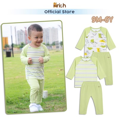 Bộ dài tay Arich Tinyrex cho bé trai, bé gái size từ 9 tháng đến 6 tuổi