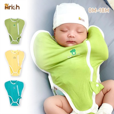 Nhộng chũn, kén ngủ Arich vải sợi tre petit,cho bé trai bé gái 0-3 tháng