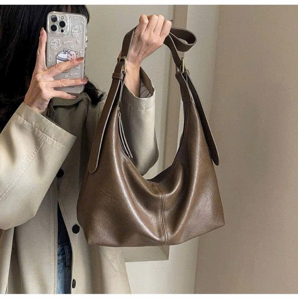 Túi Xách Nữ VL Quai Đai Dáng Tote Chất Da PU Mềm Có Thể Đựng Nhiều Đồ Thích Hợp Mang Đi Làm Đi Chơi ,Đi Tiệc