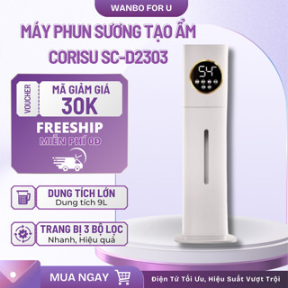 Máy Tạo Không Khí Ẩm Corisu SC-D2303 Dung Tích Lớn, Khử Khuẩn Bằng Tia UV, Tạo Độ Ẩm Cho Gia Đình, Phòng Làm Việc