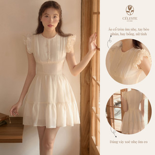 CÉLESTE - Váy tơ Jueni Dress