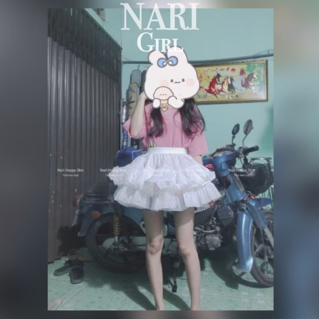 Tùng phồng Có sẵn váy làm phồng váy phồng đầm Nari Happy Skin