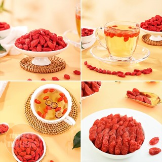 Kỳ tử hữu cơ 100g, trà kỷ tử, hạt to, đỏ, vị ngọt, dùng pha trà, chưng yến, nấu chè dưỡng nhan