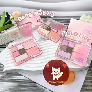   HOLD LIVE  Bảng Phấn Mắt Hold Live 7 Ô Vỏ Hồng Boundless Mist Powder Palette 10g  HL774  