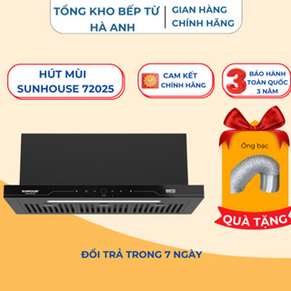  Máy hút mùi Sunhouse  72025 động cơ Tuber X 💖Bảo hành chính hãng💖 Máy hút mùi nhà bếp độ bền cao hút mùi tốt 