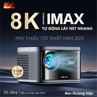 Máy chiếu đa năng X5 Ultra 8K1200 ANSI FintexPro 21000LM  /Full HD/ Wifi/ Độ sáng cao/ Âm thanh sống động/Lấy nét điện