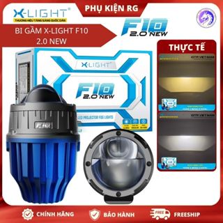  Bi Gầm X-Light F10 2.0 NEW Đèn Bi Gầm F10 2025 Tích Hợp 3 Nhiệt Màu - Trợ Pha Gom Elip - BH 2 Năm 