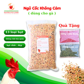 5kg Ngũ cốc hạt không cám cho gà tặng kèm cám đạm và cám cỏ