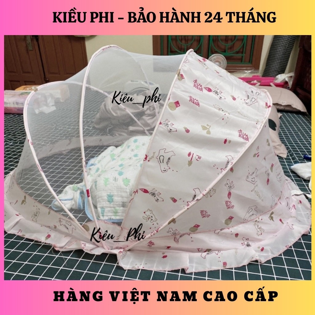 Màn chụp gấp gọn cho bé thương hiệu Kiều Phi - mùng ngủ tự bung chống muỗi tuyệt đối