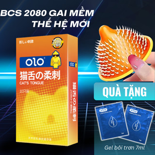 Bao cao su gai lưỡi mèo gai mềm lớn tăng khoái cảm tăng cảm giác - Hộp 10 cái