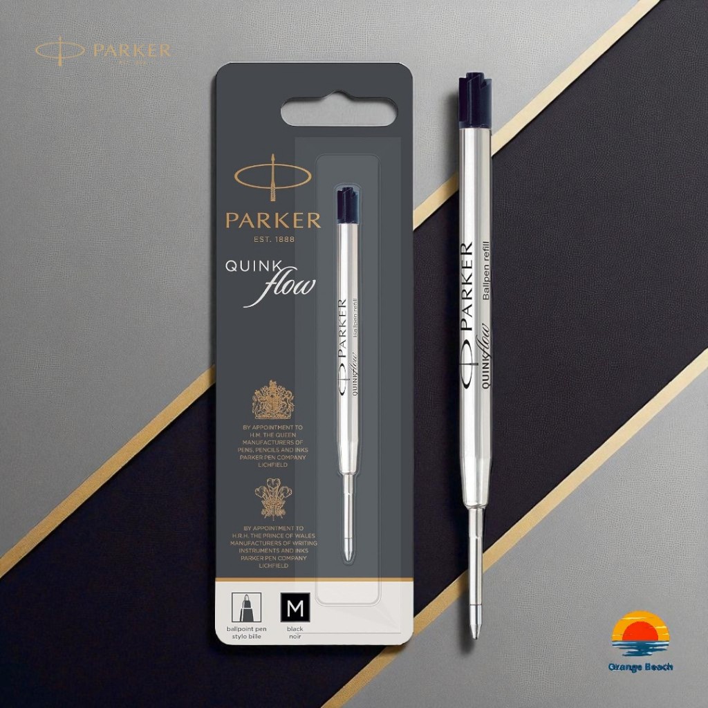PARKER Quinkflow Ballpoint Pen Refill/Ruột bút bi Parker/Chính hãng/G2 Standard/Mực đen xanh