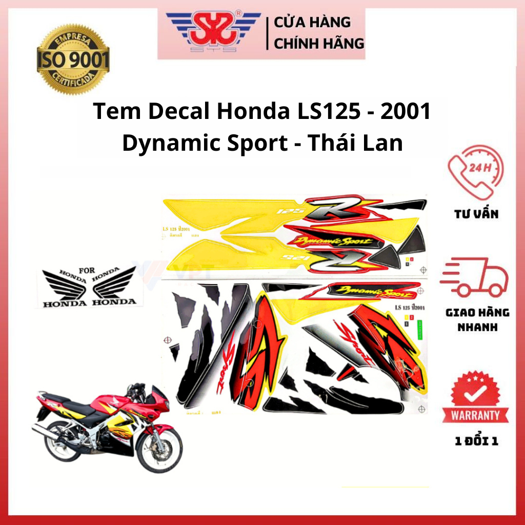 Tem LS125-2001 nhiều màu chính hãng Thailand T-LS125-2001