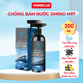 Xịt Nano Chống Bám Nước Kính Ô Tô Omino M97 Dung Dịch Phủ Nano Hiệu Ứng Lá Sen