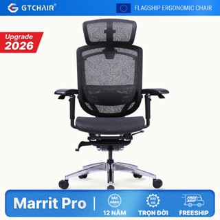 [NÂNG CẤP 2026] Ghế Công thái học Ergonomic GTChair Marrit Pro Tựa Cổ Siêu Điều Chỉnh
