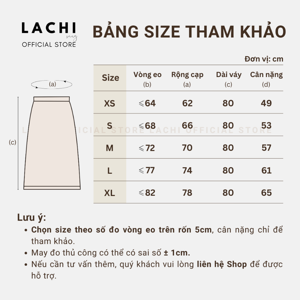 Chân váy kaki dáng dài công sở LACHI chữ A xẻ sau có túi 2 bên cạp cao tôn dáng có bigsize LC-CV104 | BigBuy360 - bigbuy360.vn