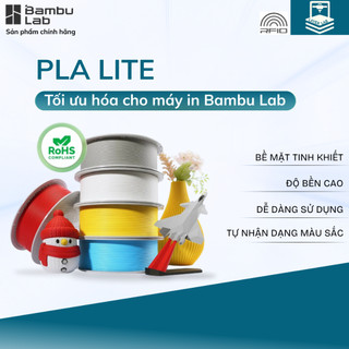  Bambu Lab PLA Lite Nhựa In 3D | Cuộn Refill Không Có Khay Nhựa | Phù Hợp Các Dòng Máy In 3D 