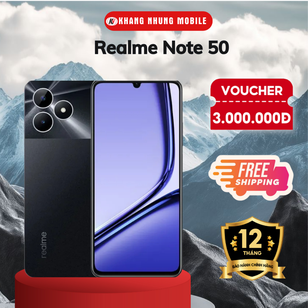 Điện thoại Realme Note 50 (4/128GB) - Hàng chính hãng - Khang Nhung Mobile