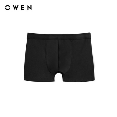 Owen - Quần lót Lưng thun bản lớn QLB232409 màu Đen chất liệu Cotton Spandex