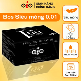 Bao cao su siêu mỏng 001mm OLO nhiều gel bôi trơn kéo dài thời gian, chống xuất tinh sớm