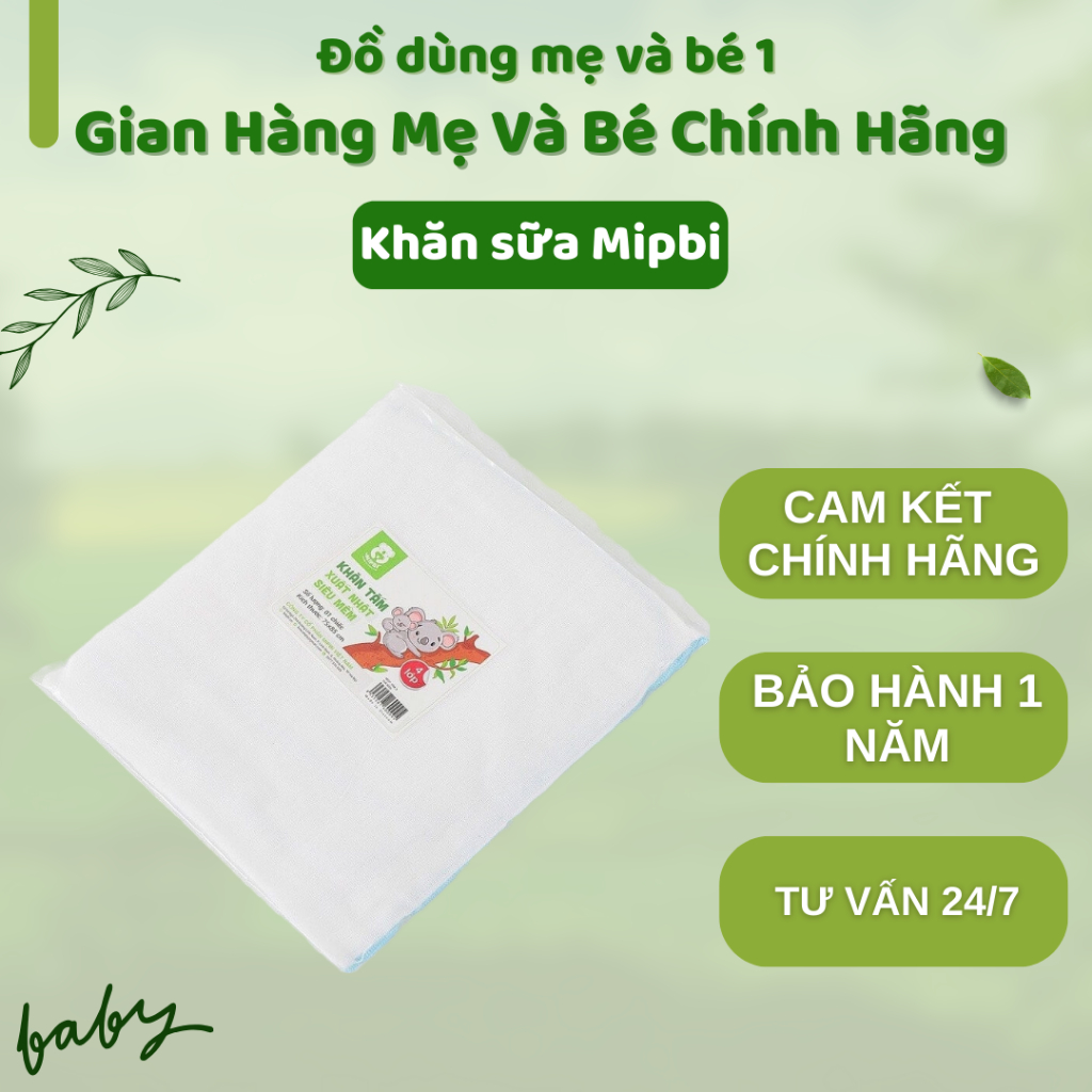 SET 10 KHĂN SỮA MIPBI XUẤT NHẬT
