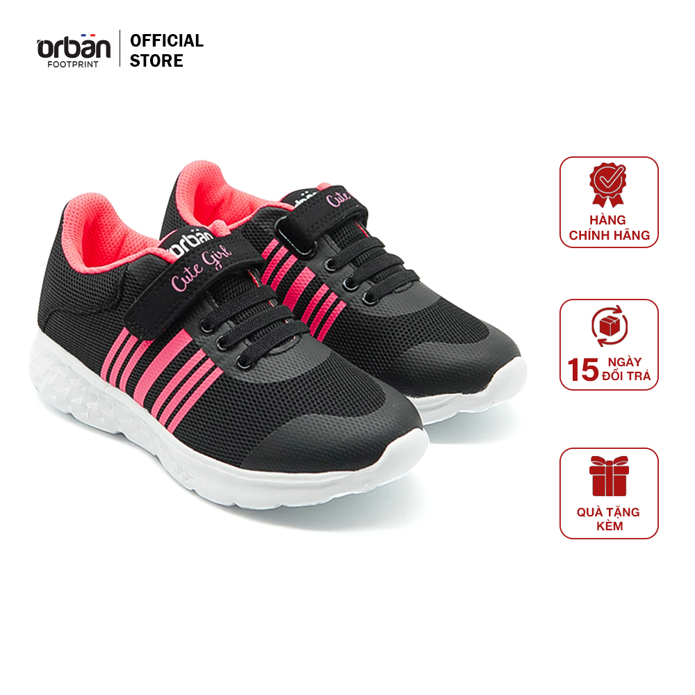 Giày Thể Thao Kids URBAN FOOTPRINT TG1946 Đen Hồng