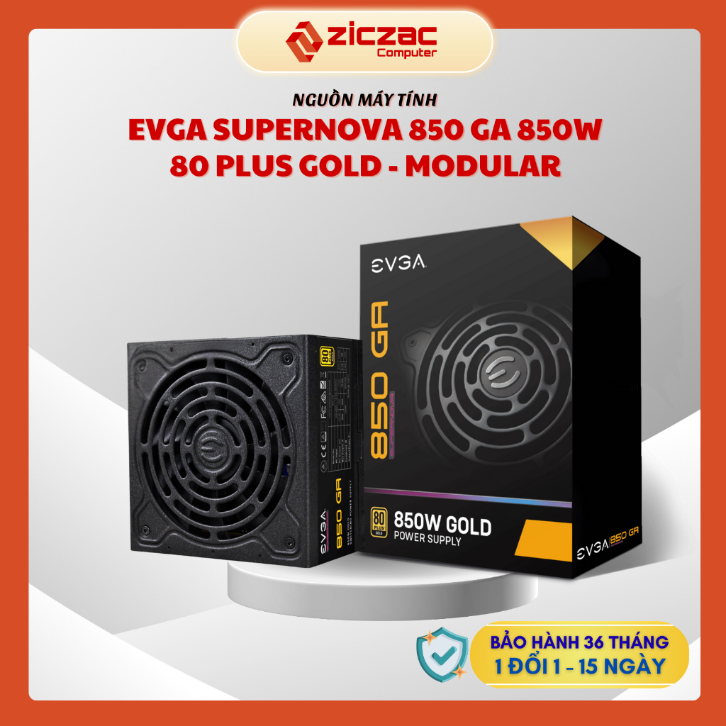 Nguồn EVGA SuperNOVA 650W 750W 850W GA 80plus GOLD Full Modular