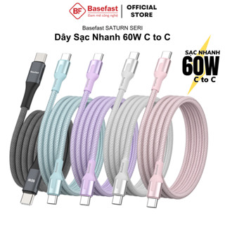 Cáp sạc nhanh Type c 60W Basefast Dây sạc bện dù cao cấp chống gãy cho android samsung oppo xiaomi