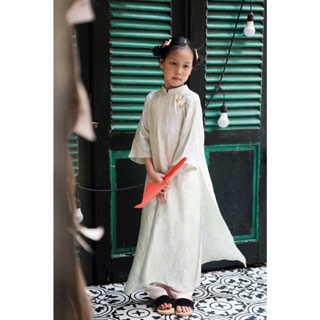  Áo Dài Tiểu Thu Dao Bé Gái - Hoa Viên Nhã Ý - Lillie & Fairies 
