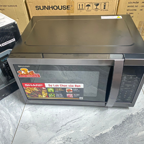 Lò vi sóng có nướng Sharp R-G728XVN-BST 28 lít, Lò điện tử ( Hàng trưng bày), Bảo hành 12 tháng