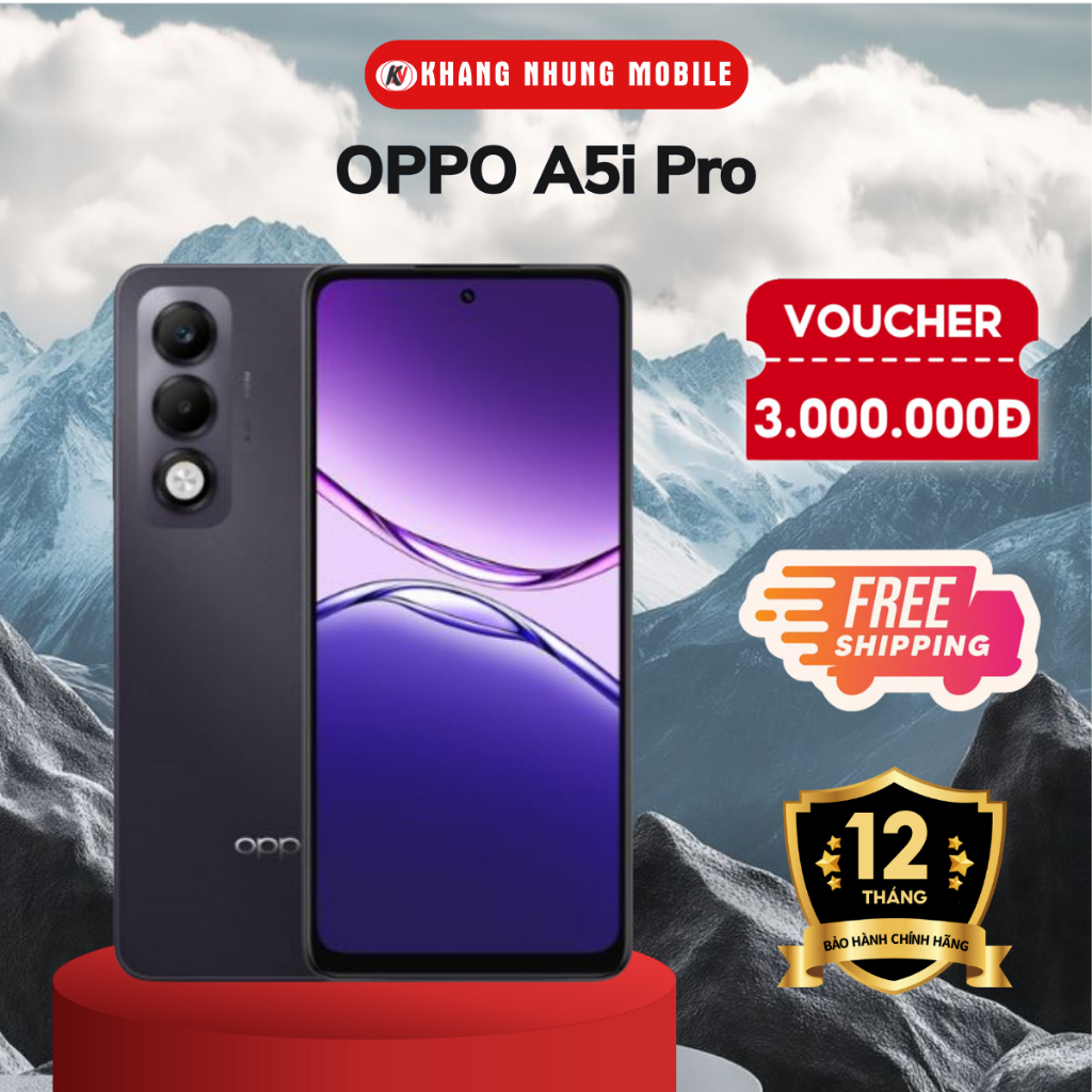 Điện thoại OPPO A5i Pro 8GB/128GB | NFC | Pin 6000mAh - Hàng chính hãng - Khang Nhung Mobile | BigBuy360 - bigbuy360.vn