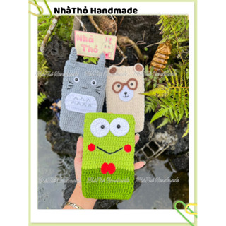 [ Handmade ] Túi đựng điện thoại bằng len