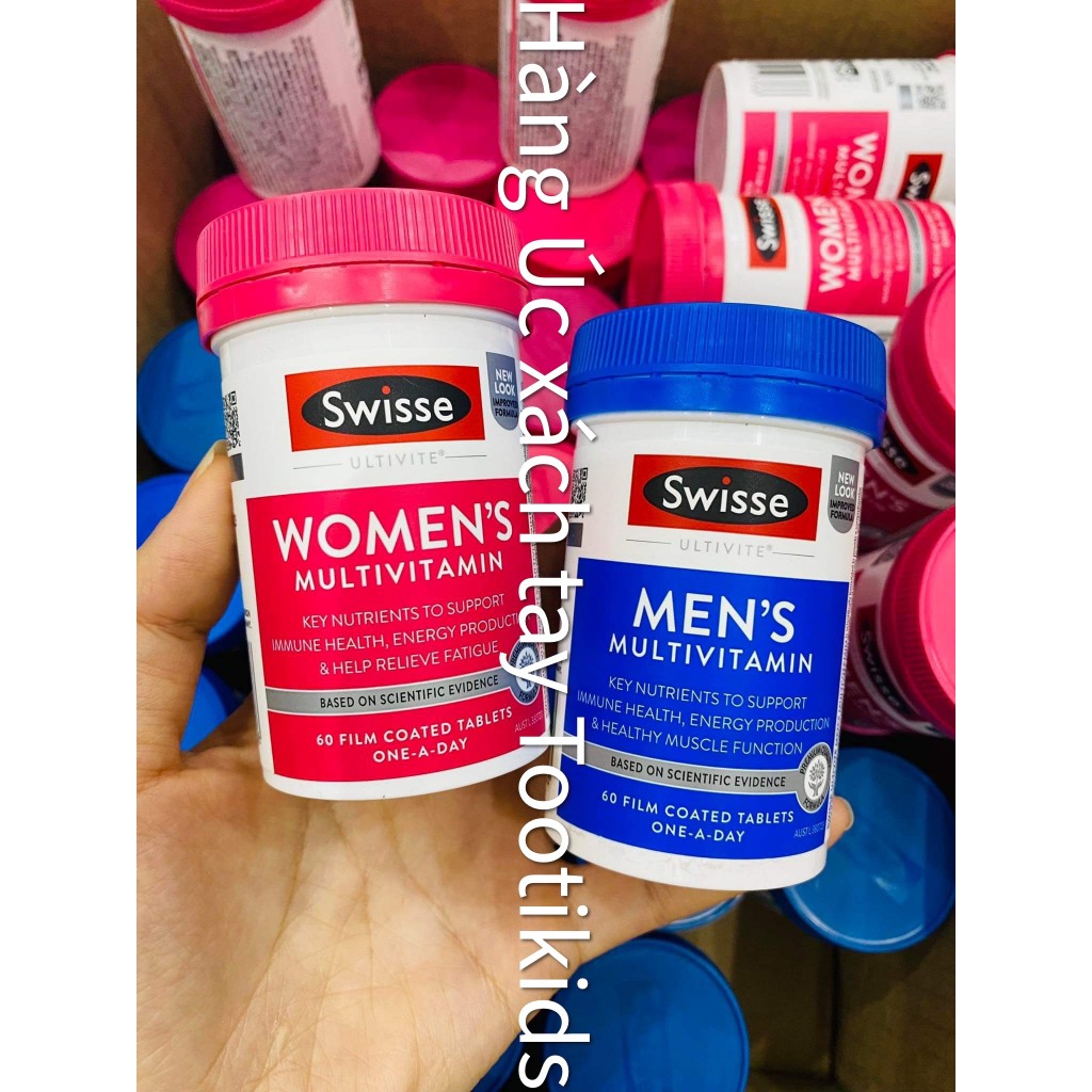 [CHEMIST ÚC] Vitamin tổng hợp cho nam nữ Multivitamin Swisse men women
