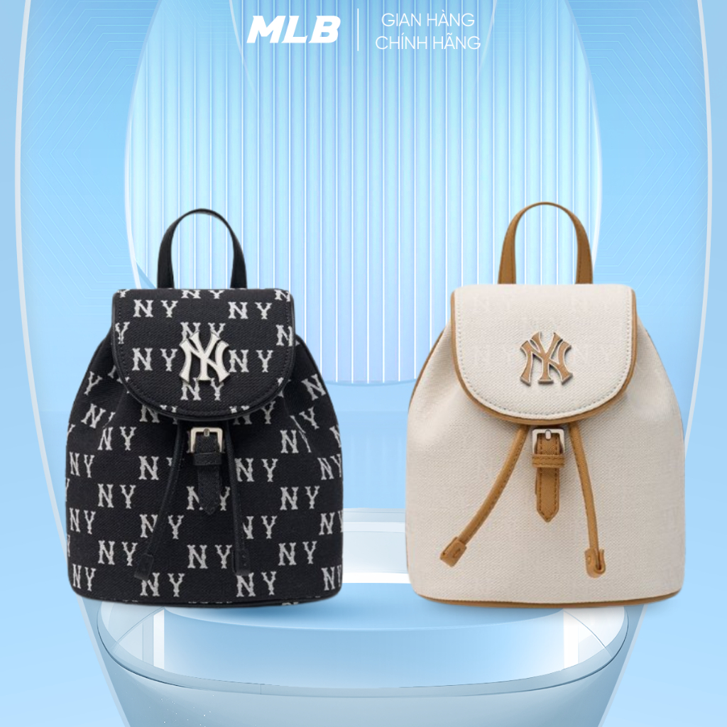 [CHÍNH HÃNG] Balo nữ MLB Mini Monogram Jacquard NY chính hãng
