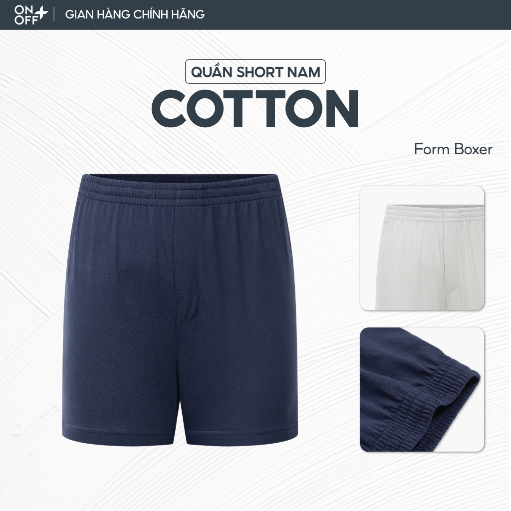 Quần mặc nhà nam boxer 100% Cotton thiết kết form rộng rãi, thoáng mát thỏa mái - ONOFF 18BS23A032